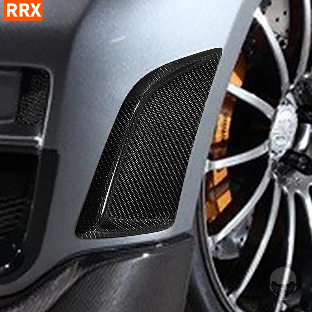 For Nissan GTR R35 2008-2016 Real Carbon Fiber Hardware Front Bumper Tuyere Vent Panel Car Exterior decorative Accessories