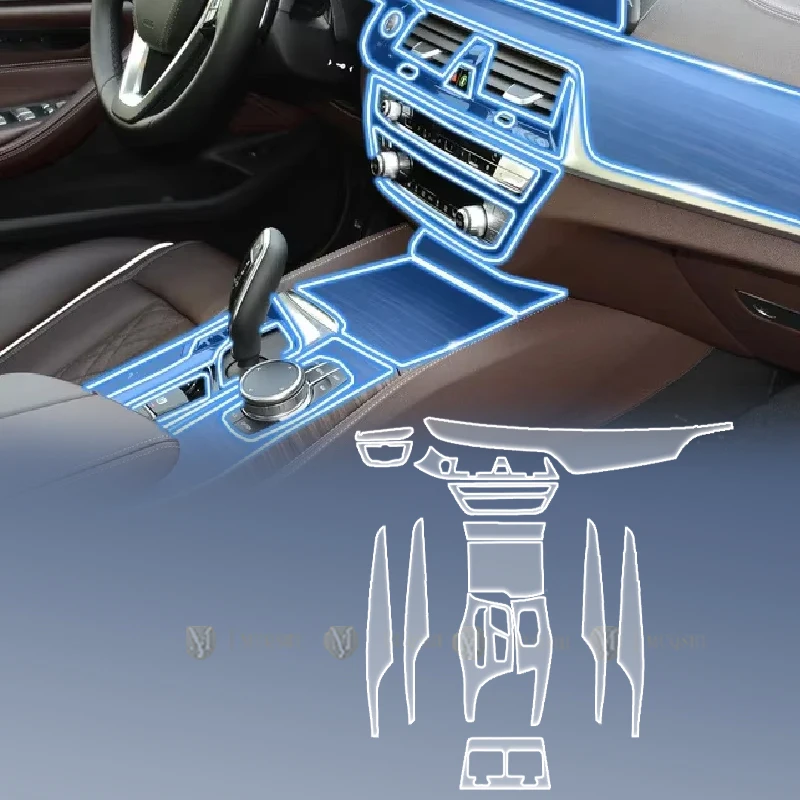 

Car Interior Film Dashboard piano board Shift center console Anti-scratch transparent TPU Film For BMW G32 Sreies 6 GT 2017-2024