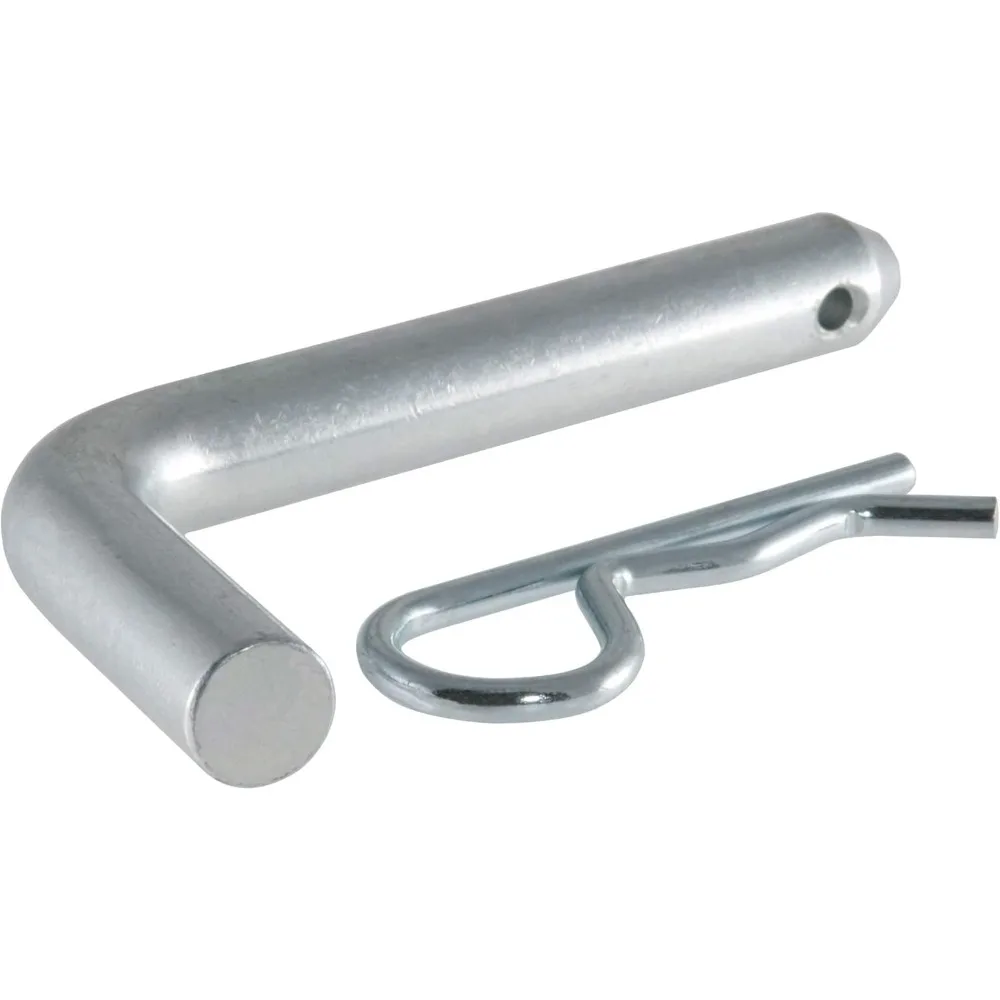 Pino e clipe de engate de reboque de 5/8 polegadas, cabe em receptor de 2 ou 2-1/2 polegadas, revestimento de zinco transparente