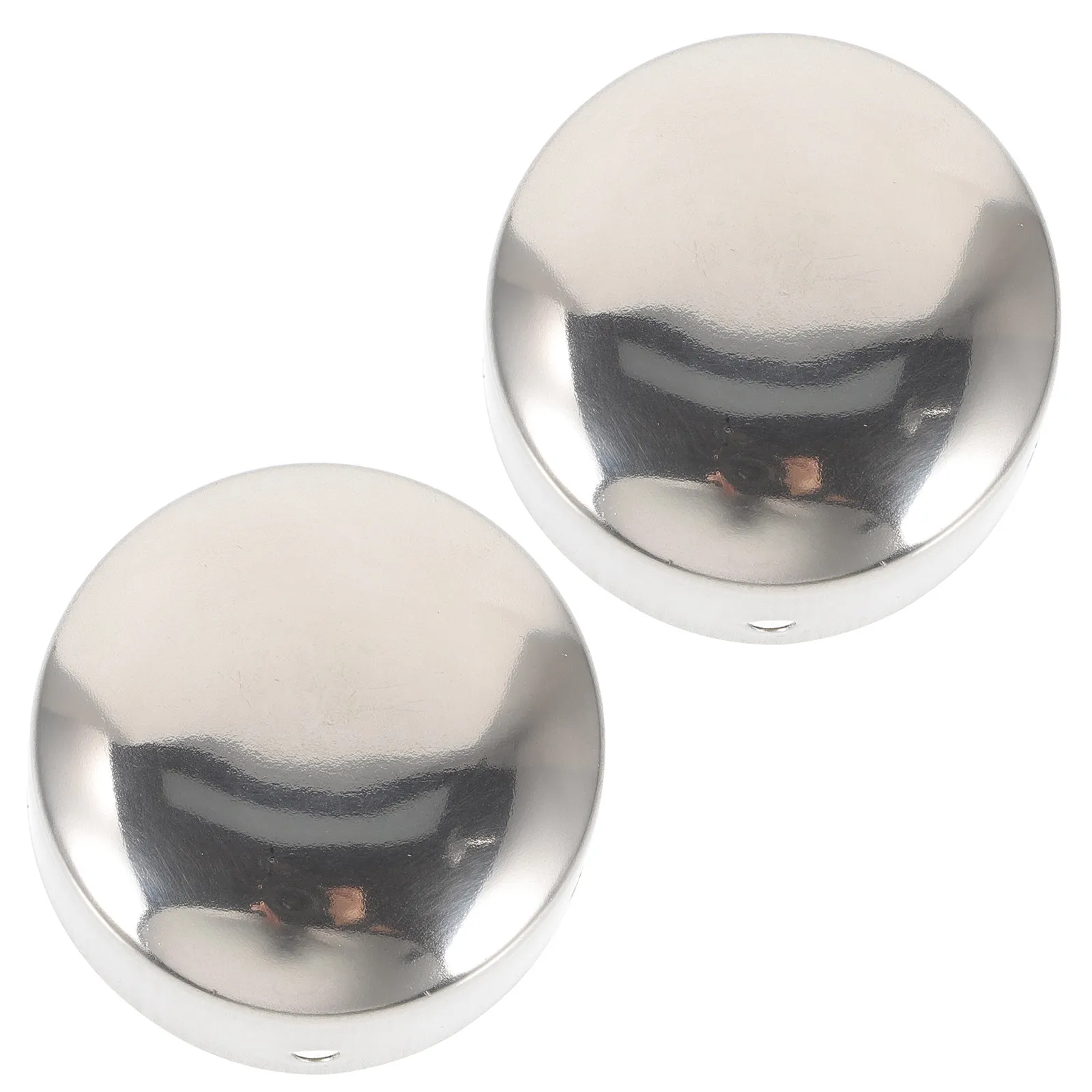 2Pcs Corrosion-Resistant Stainless Steel Handrail End Caps Reusable Decorative Rail End Cap Tube Cover Stair Railing Accessories