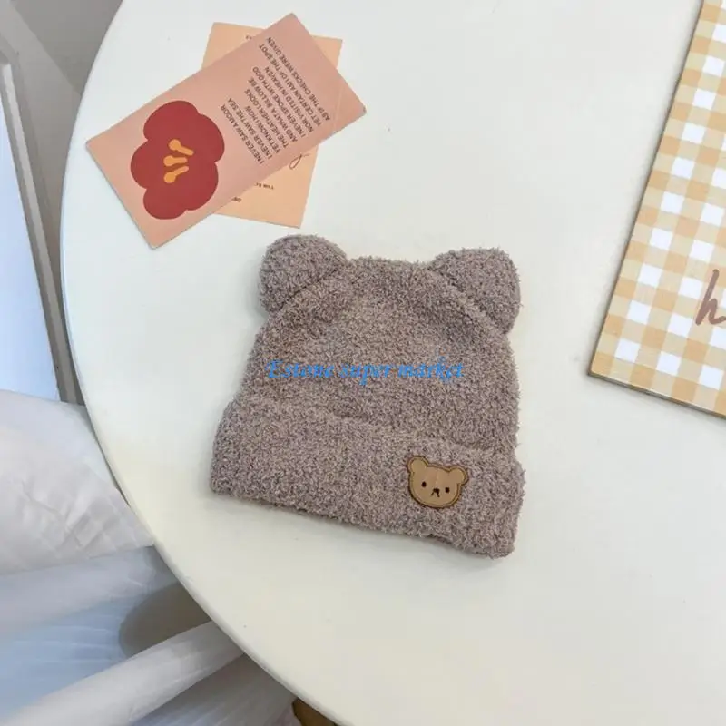 090B قبعة دافئة أنيقة للأطفال تسمح بمرور الهواء لحماية الأذن للأطفال الصغار، غطاء محرك السيارة مقاوم للرياح #5