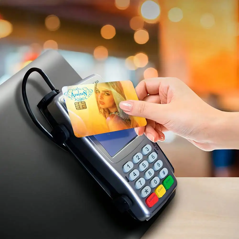 ملصقات جلدية لبطاقة الائتمان للمغني أديسون راي للوصول إلى البنك، غطاء طبقة رقيقة واقية، هدية مفاجئة #4