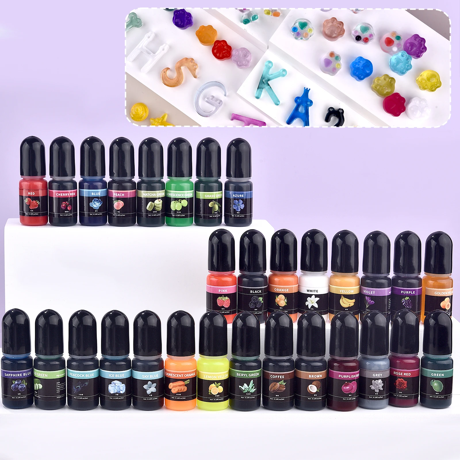 Epoxy Resin Pigment 5ml Liquid Epoxy UV Resin Dye Transparent Colorant For UV Resin AB Glue Coloring DIY Resin Art Jewelry Makin