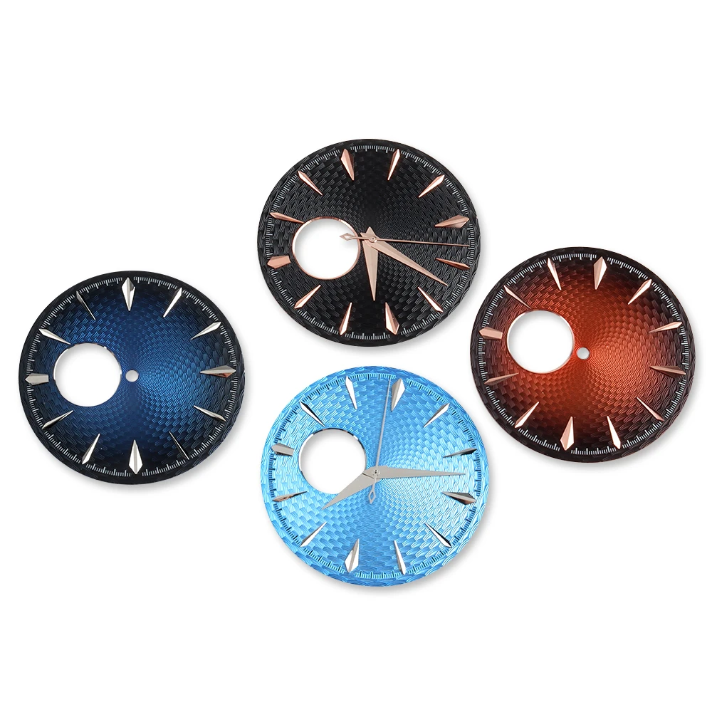 

Полый циферблат часов 35 мм и рука из нержавеющей стали, не светящаяся посадка для коктейля NH38, переплетенный циферблат, аксессуары для модификации часов