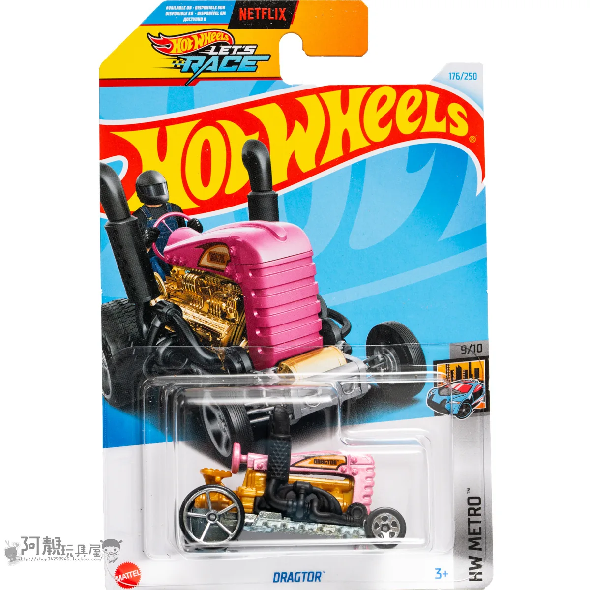 

Mattel Hot Wheels Car Let's Race DRAGTOR Diecast 1/64 Toys for Boys HW Metro Vehicles Models Birthday Gift