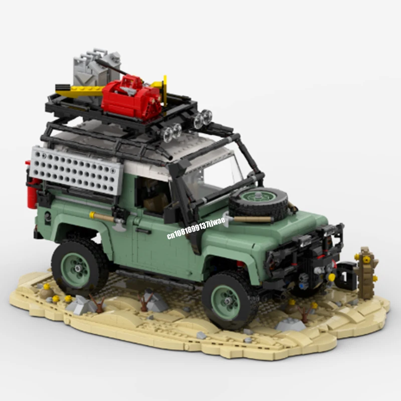 638PCS Landing Roved Classic Defender 90 City Off-road Car model Display creative ideas childToy Gift Technical blocks MOC-10317