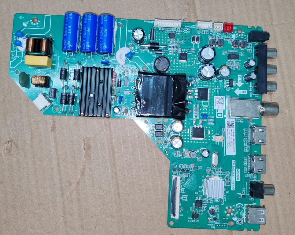

TP.MS3663.PB772 MS36K Three in one TV motherboard backlight voltage 62-79v 75w