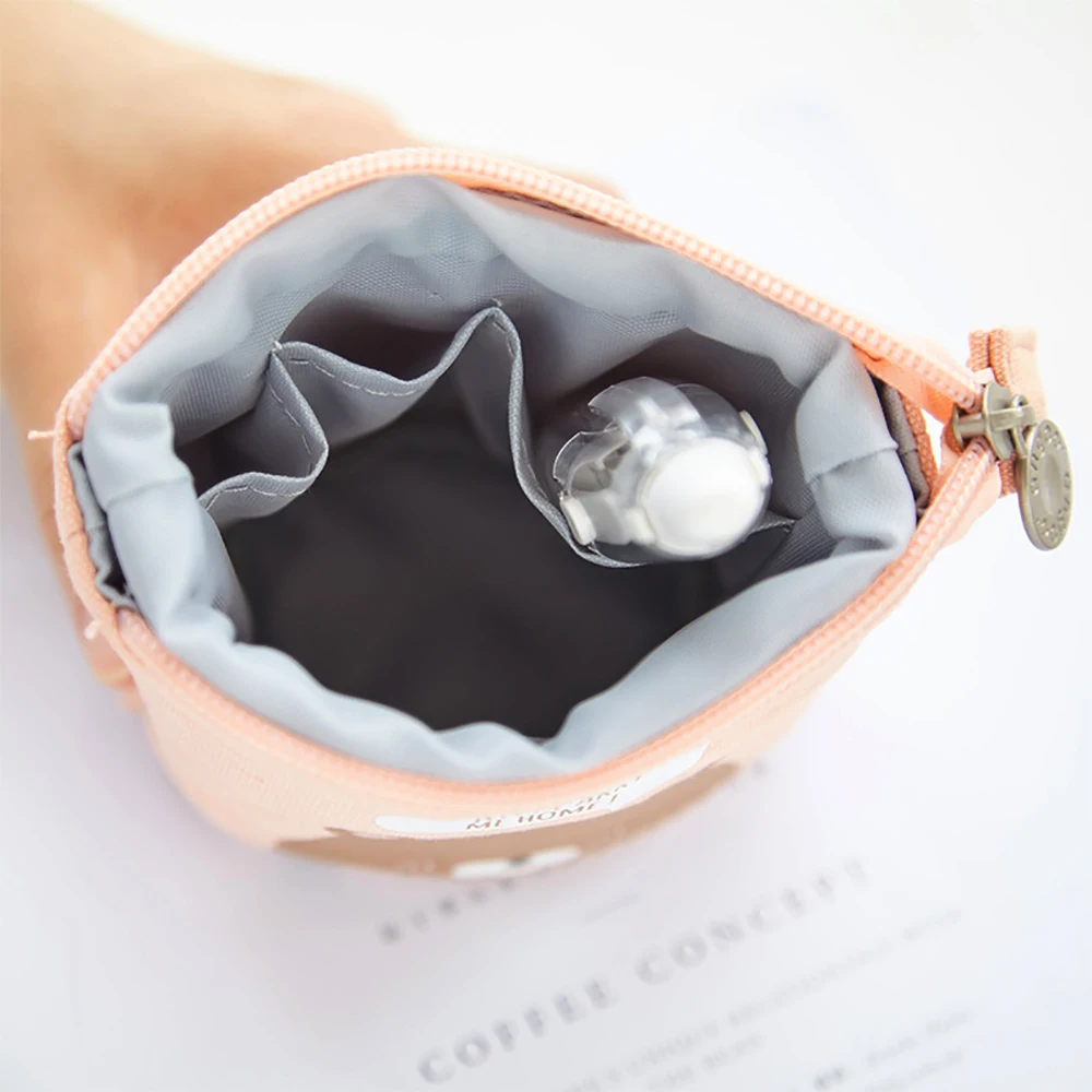 Гибкий пенал с большим котом, качественная ткань, школьные принадлежности, канцелярские принадлежности, подарок, школьная милая коробка для ручек, пенал, сумка-органайзер