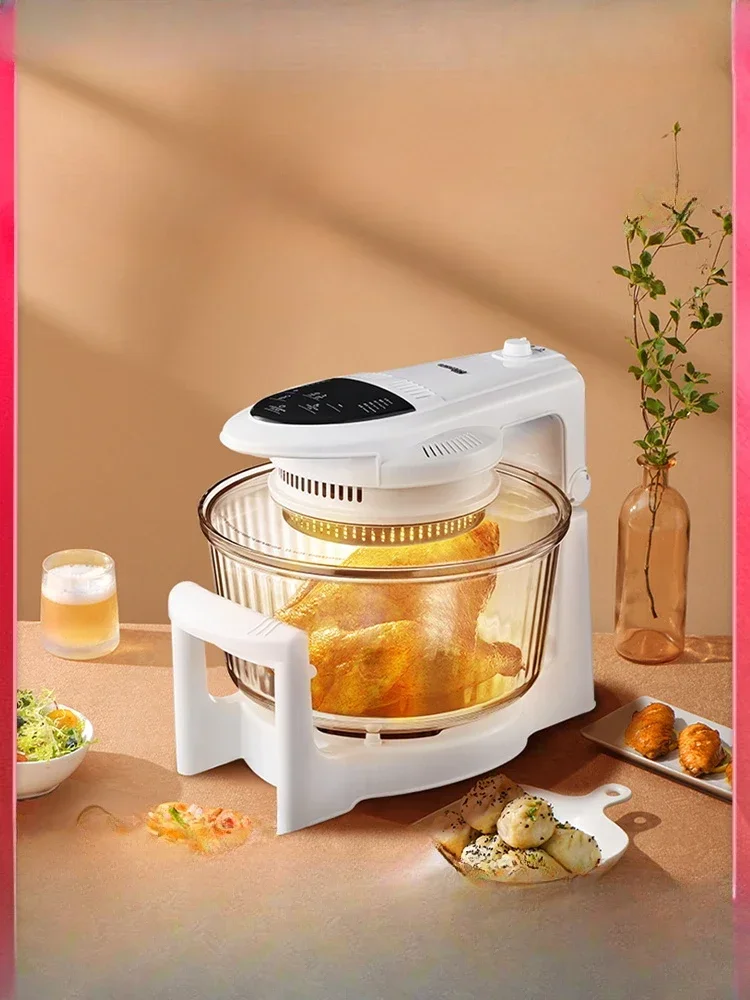 

Visualization air fryer, low-fat, smoke-free electric fryer, silent heating, multi-function halogen oven