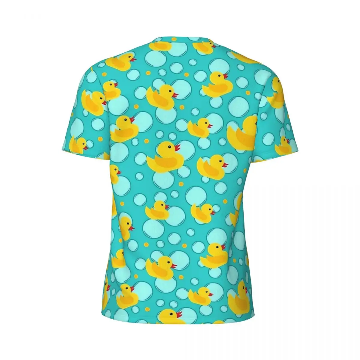 Cute Blue Yellow Rubber Ducks T Shirt Couple Street Style Sports T-Shirts Breathable Summer Harajuku Tee Shirt Big Size Clothing