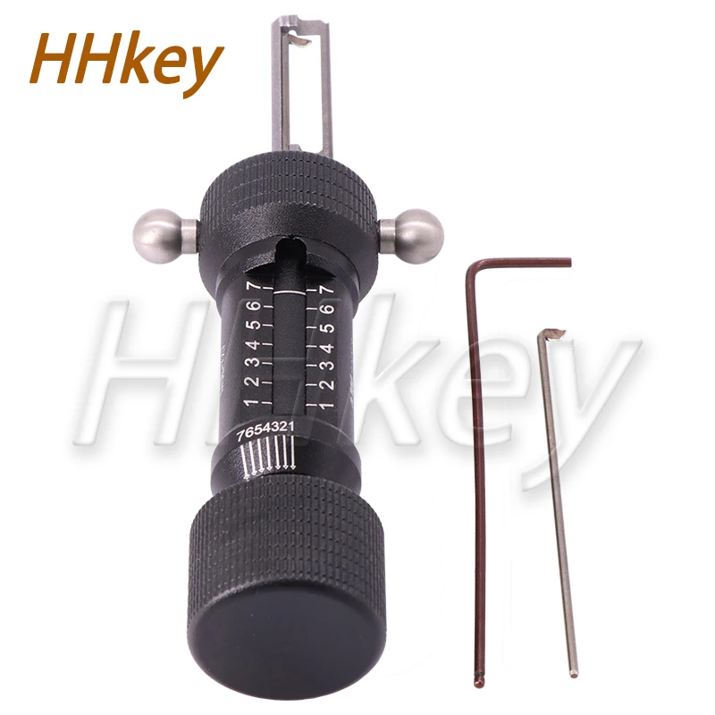 HHKEY AKK MUL-7X7 MUL-8X7 MUL-5Pins MUL-8X7 C Outils Invisible Verrouillage Ouvert Et Outil De Lecture De Code pio Clé Outil SuitableUnlock