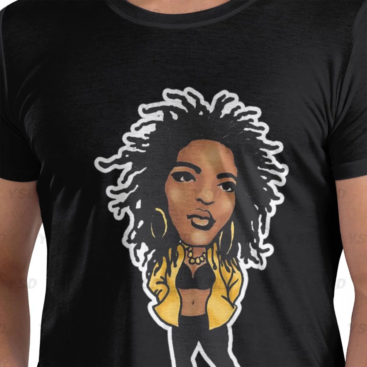 Fugees Lauryn Hill Men's tight fitting sports T-shirt,Gym Sportswear, Oversized print Tee shirt