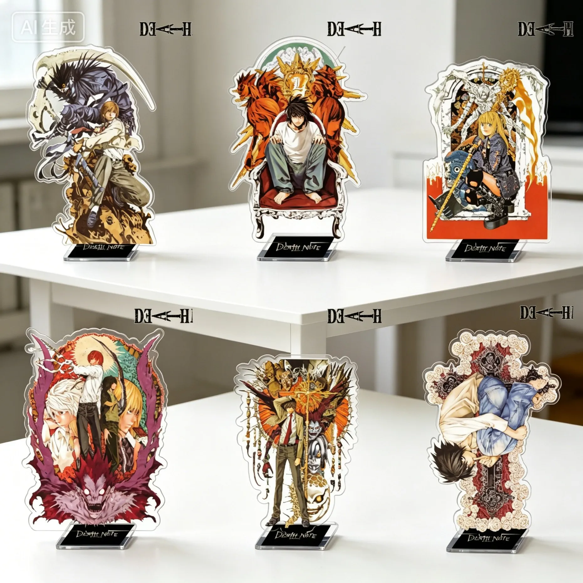 Figurine en acrylique Ryuk de Death Note, modèle de support en forme humaine, porte-clés, ornement de bureau, cadeaux pour festivals