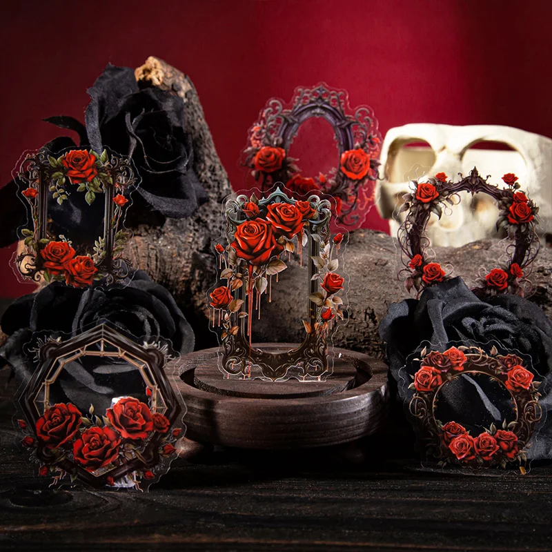 15 Stuks Vintage Frame Krans Frame Decor Sticker Junk Journal Diy Scrapbooking Collage Materialen Planner Creatief Briefpapier