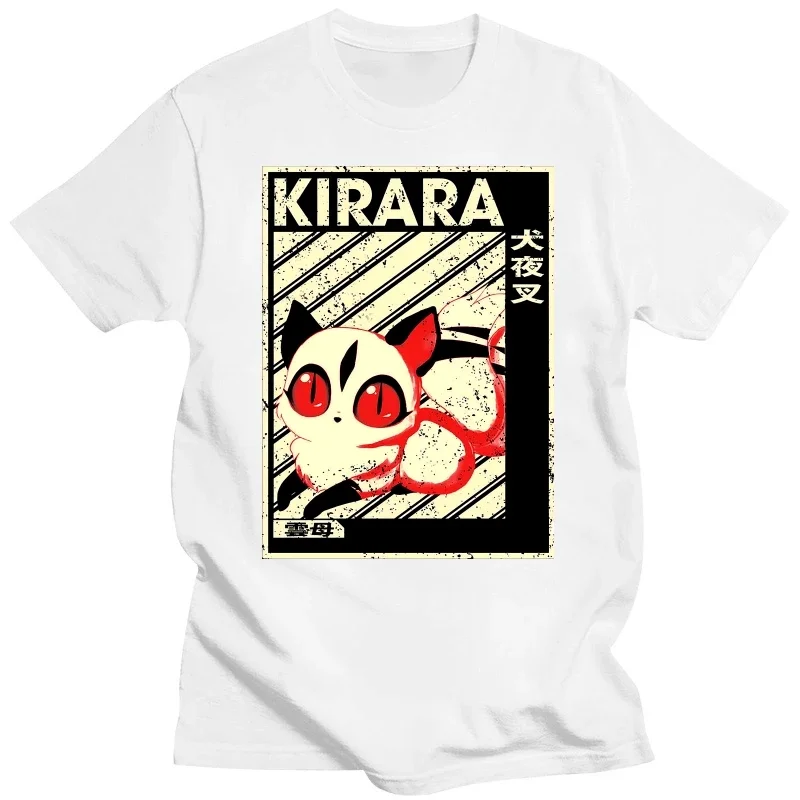 Tops & Tees For Men Kawaii Funky Inuyasha Classic Art Kirara Fantasy Printed On Top T-Shirts Premium Cotton harajuku clothing