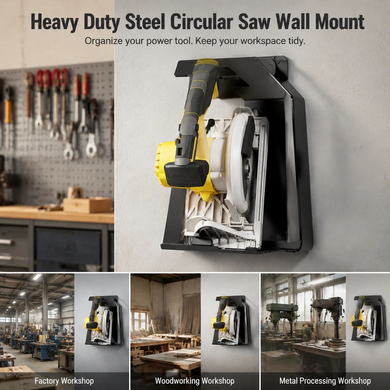 Penyangga Gergaji Bundar Tahan - Workshop Tools On Wall ulasan dan harga