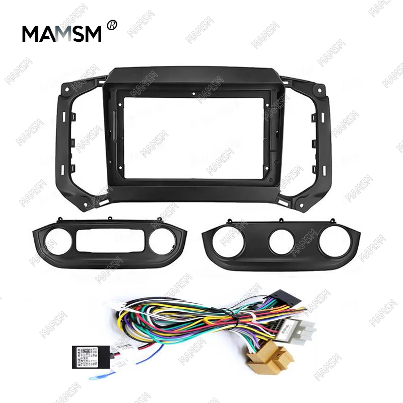 MAMSM Car Frame Fascia Adapter For Chevrolet S10 Colorado Blaze Trailblazer Isuzu D-MAX MU-XS Android Dash Fitting Panel Kit