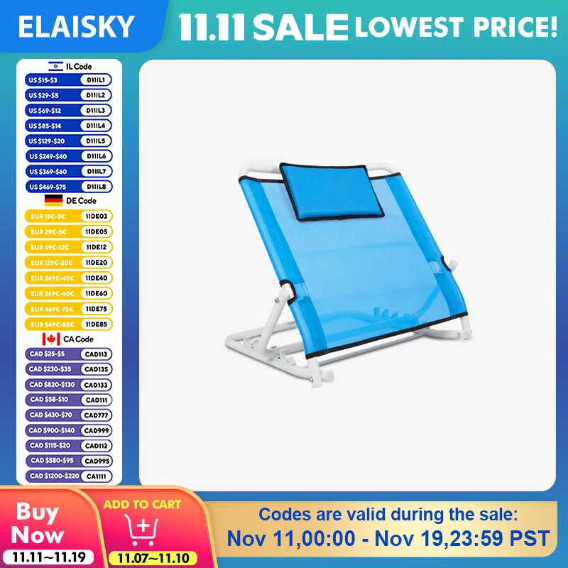 

Folding Bed Back Support Care Bed Back Chair Bed Back Cushion Back Support for Elderly Pregnant Use Backrest for Lying in Bed