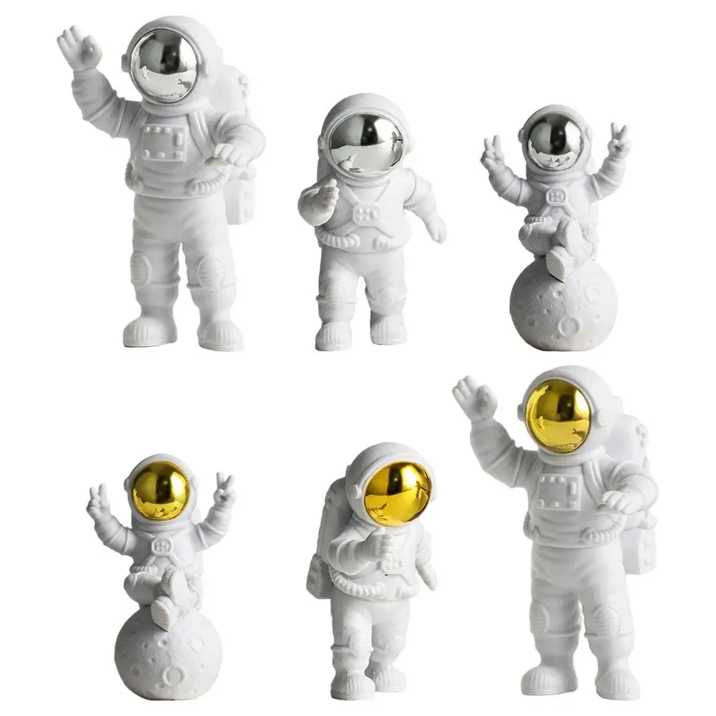 Astronaut Statues Sculpture Figurine Ornament Home Kunst und Skulpturen Desktop Tabletop Decoration Mens Stand ornaments