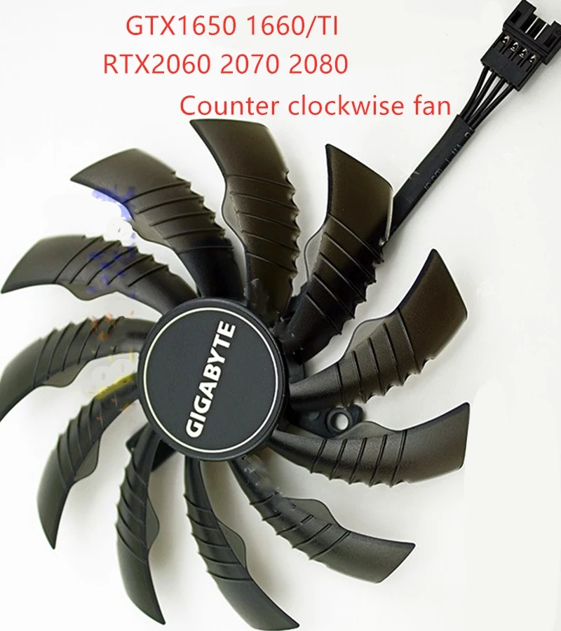 NEW 95mm Graphics Card COOLING FAN FOR Gigabyte GTX1650 GTX1660Ti fan RTX2060S 2060/2070/2080 card fan