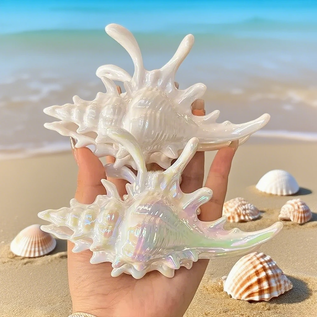 NEUE Sommer Strand Acryl Conch Haar Klaue Ozean Serie Klaue Clips 13CM Große Krabben Haar Clips INS Haar Zubehör für Frauen Mädchen
