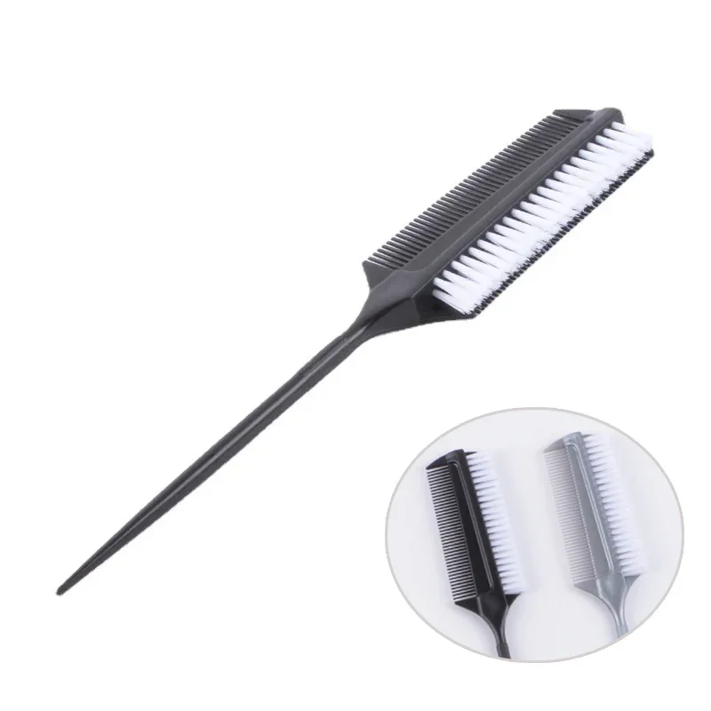 Professional Hairdressing Double Side Dye Comb With Nylon Hair Drying Brush Tinting Combs Hair Color Brush Hair Styling Tools