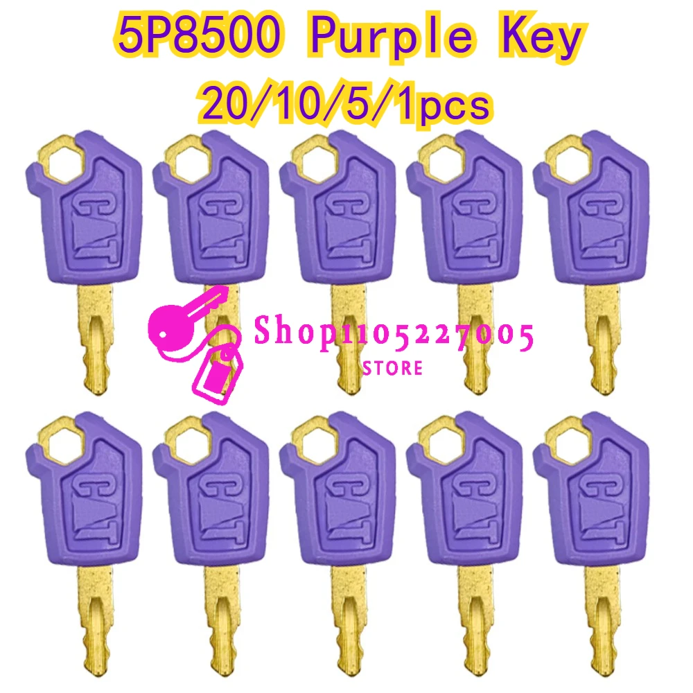 20/10/5/1 Uds llaves de hierro púrpura 5P-8500 para 5P8500 equipo pesado cargador de encendido excavadora Dozer