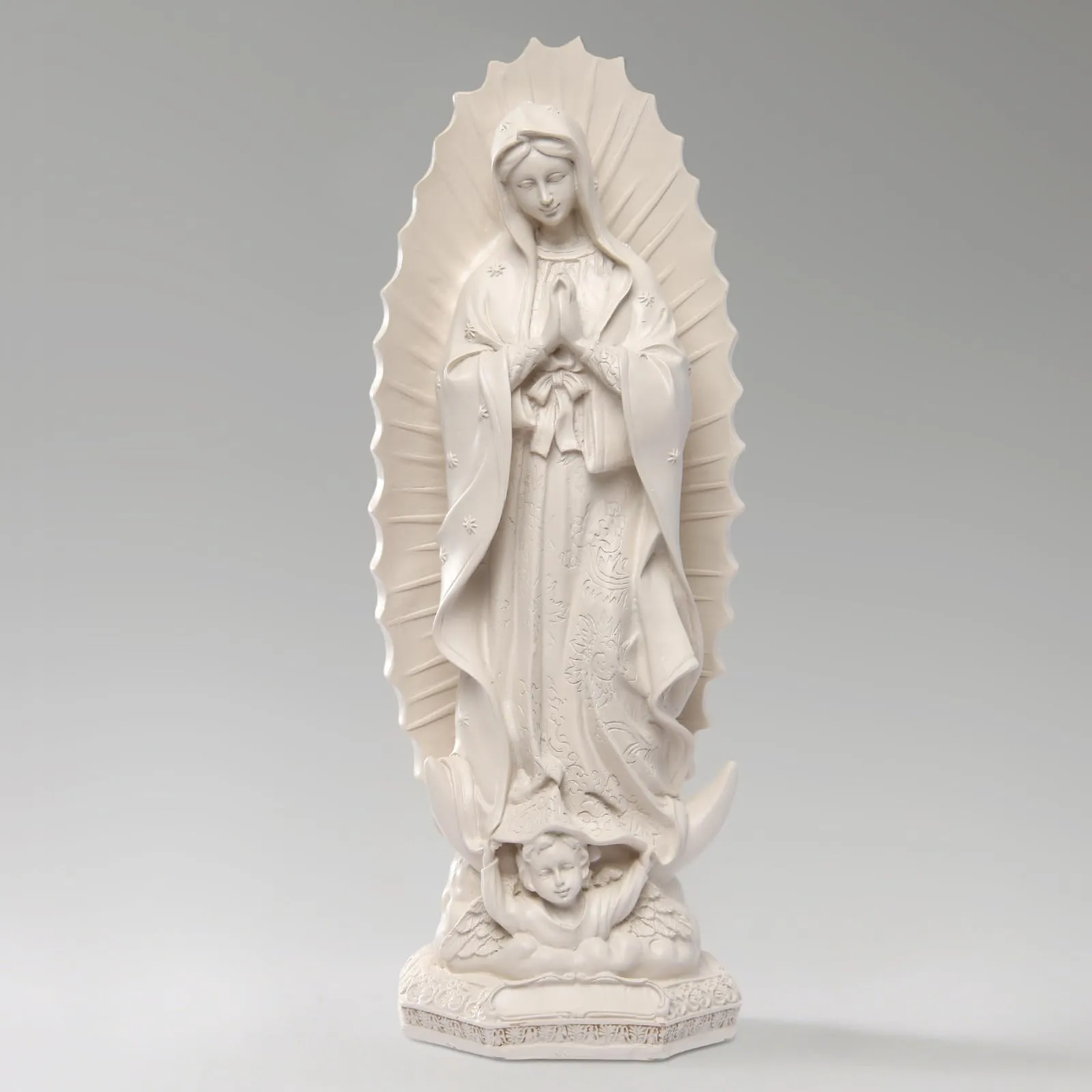 Our Lady of Guadalupe Religious Statue Virgin Mary Figurine Resin Sculpture Religious Art for Home Decor Gift Mother Mary