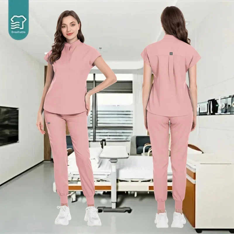 Medical Uniforms Women Scrubs Sets Nurse Nursing Work Clothes Beauty Salon Spa Work Clothes Surgical Suit Lab Hospital Overall