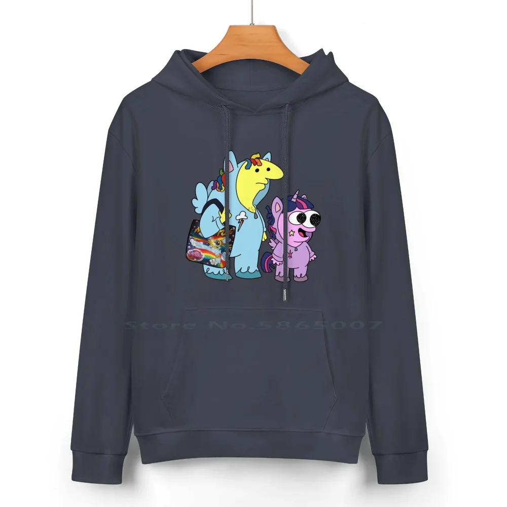 Smiling Friends Is Magic Pure Cotton Hoodie Sweater 24 Colors Smiling Friends Smile My Little Mlp Brony Cosplay Up Comic Con