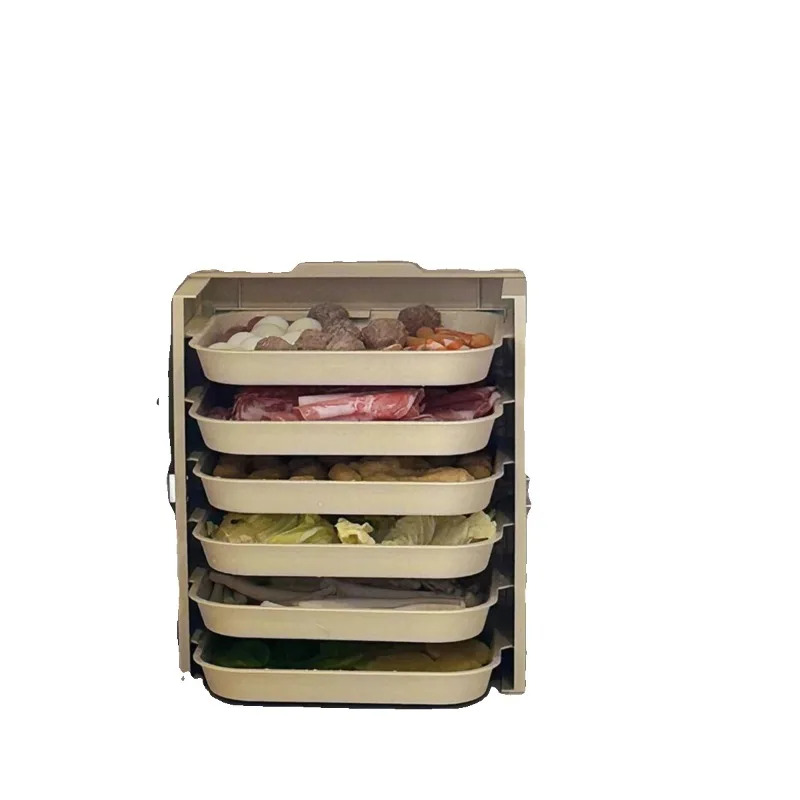 For kitchen space saving multi-function preparation tray rack multi-layer preparation box