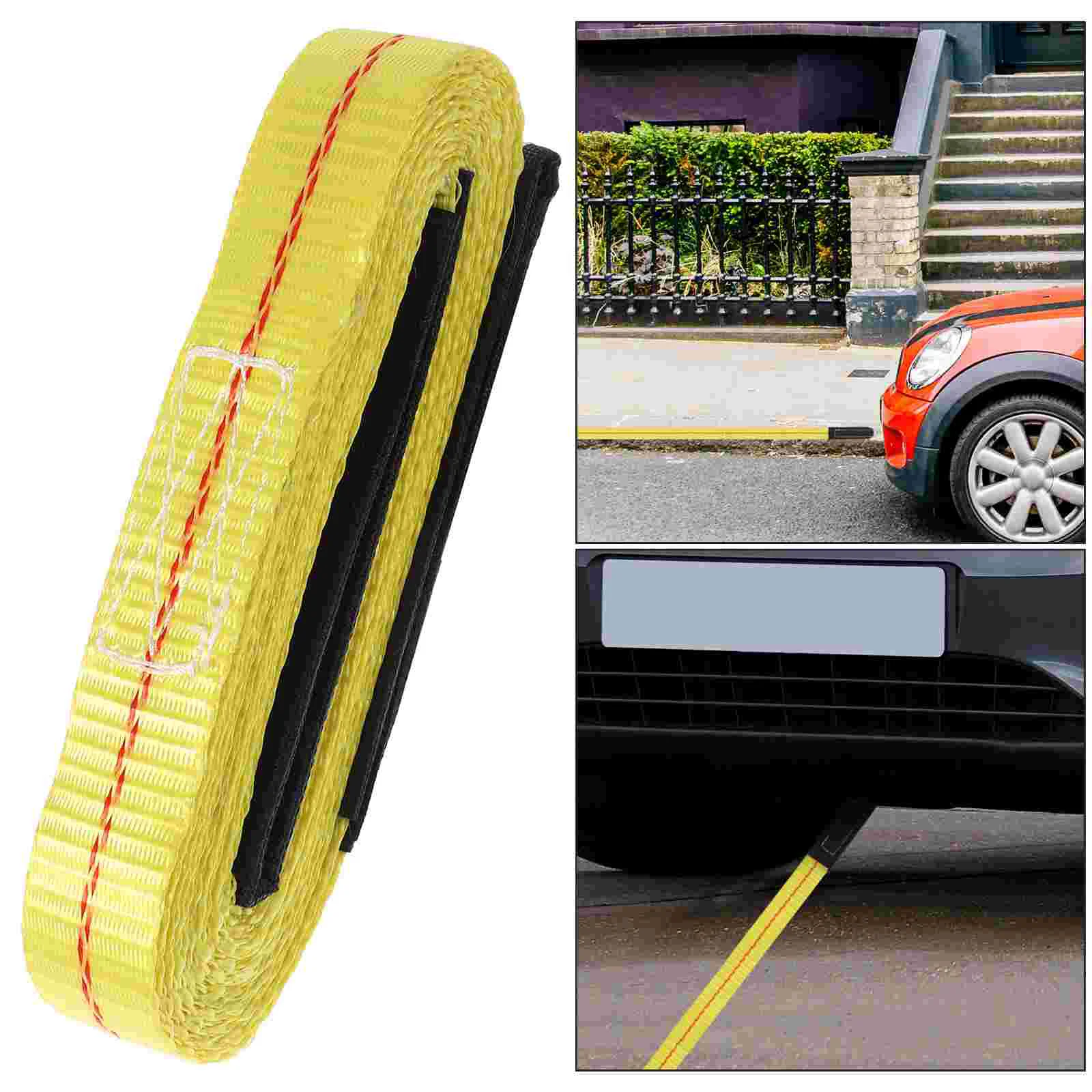 2 Pcs Tow Rope Lifting Straps for Moving Furniture Double Buckle Sling with Flat Loops