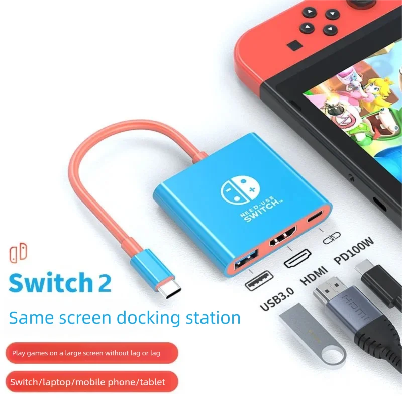 

Док-станция 3в1, разъем USB Type-C HDMI, игровой компьютер, офисные аксессуары, ноутбук, планшет, двойной экран, интерфейс дисплея 4K