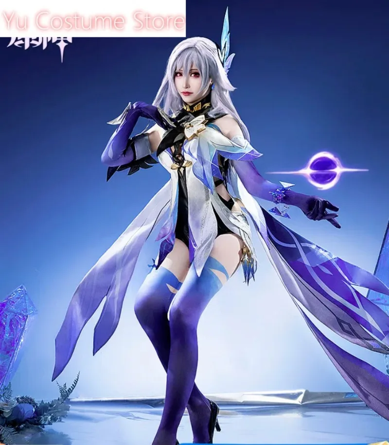 Genshin Impact Skirk Women Cosplay Costume Cos Game Anime Party Uniform Hallowen Play Role Clothes Clothing