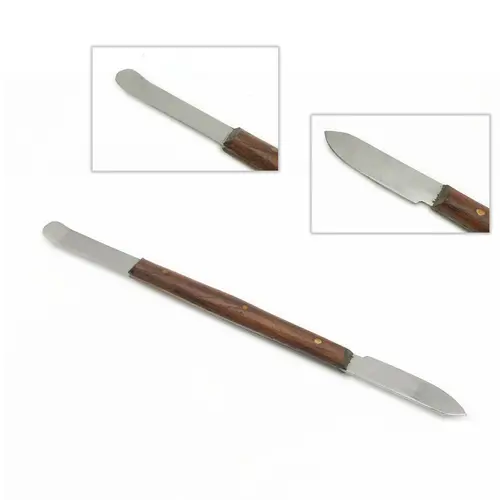 Imagen 2 del producto Espátula para mezclar cera Dental, cuchillo, instrumentos de resina de relleno compuesto, herramientas de maquillaje, materiales de dentista, extremos dobles, 1 ud.
