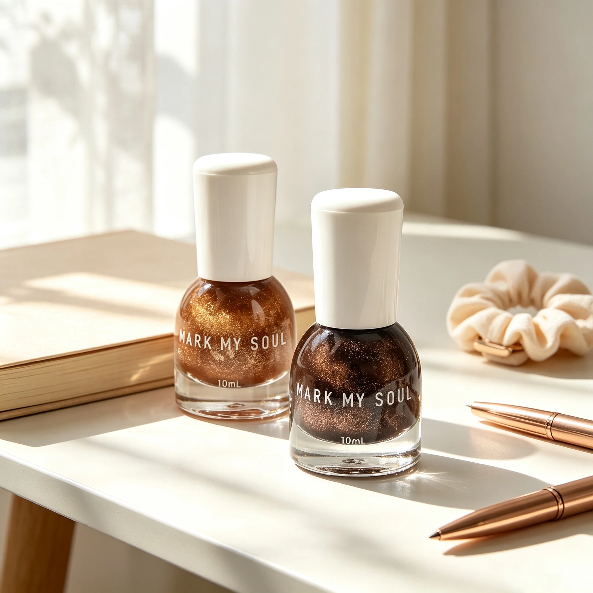 2Pcs 20ml MARK MY SOUL Cat Eye Nail Polish Set MARK MY SOUL  S163/S168,Lamp Long Lasting DIY Home Manicure Supplies