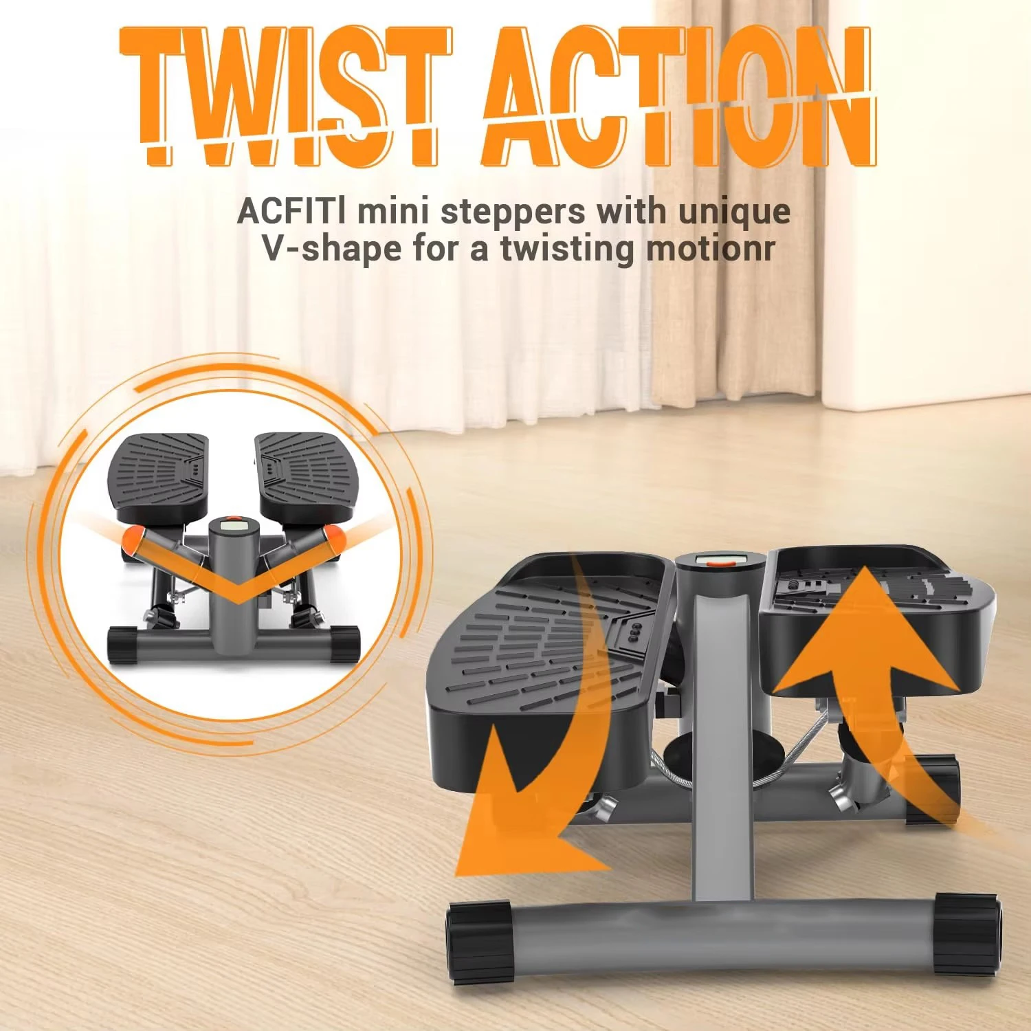 Home ABS Metal Mini Twist Running Indoor Gym emulator Hybrid Synchronous Stepper Indoor Stair Workout