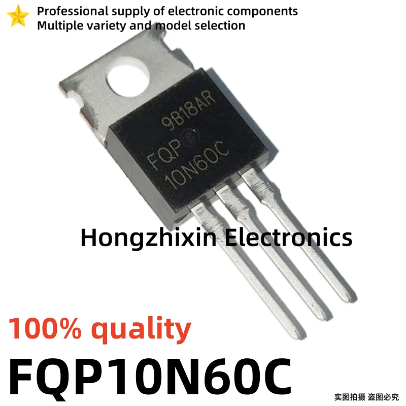 FQP4N90C FQP10N60C FQP13N10 FQP17N40 FQP19N20C FQP47P06 FQP22P10 FQP27P06 TO-220 MOSFET, Qualidade 100%, 10Pcs