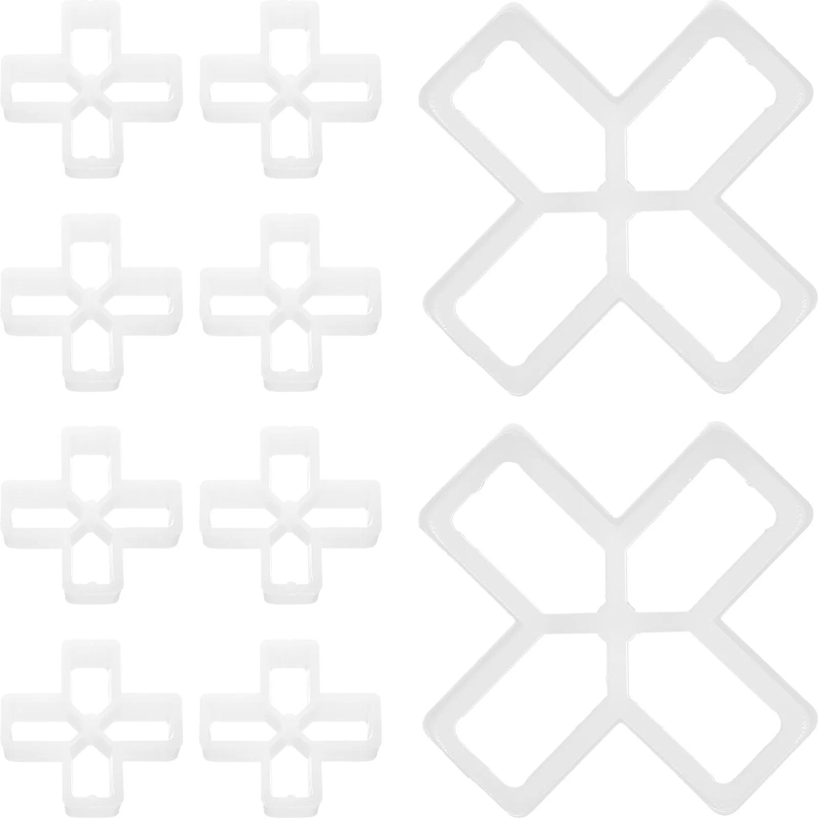 타일 레벨링 시스템 플라스틱 사각형 타일 스페이서 클립, 도자기 PVC 풀 그라우트 데크 바닥재, 1cm, 100 개