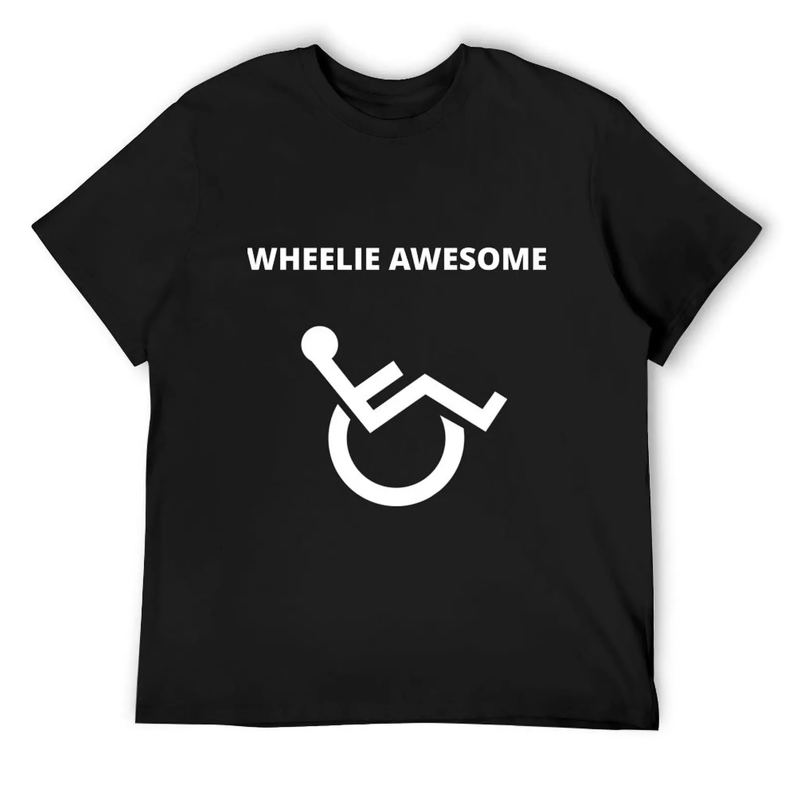 WHEELIE AWESOME T-Shirt blacks man clothes designer shirts plain mens white t shirts