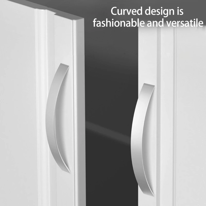 

Drawer Pulls Aluminum Alloy Dressers Knob Cupboard Handle Simple Furniture Handle Elegant Bedside Cabinet pull 37JD