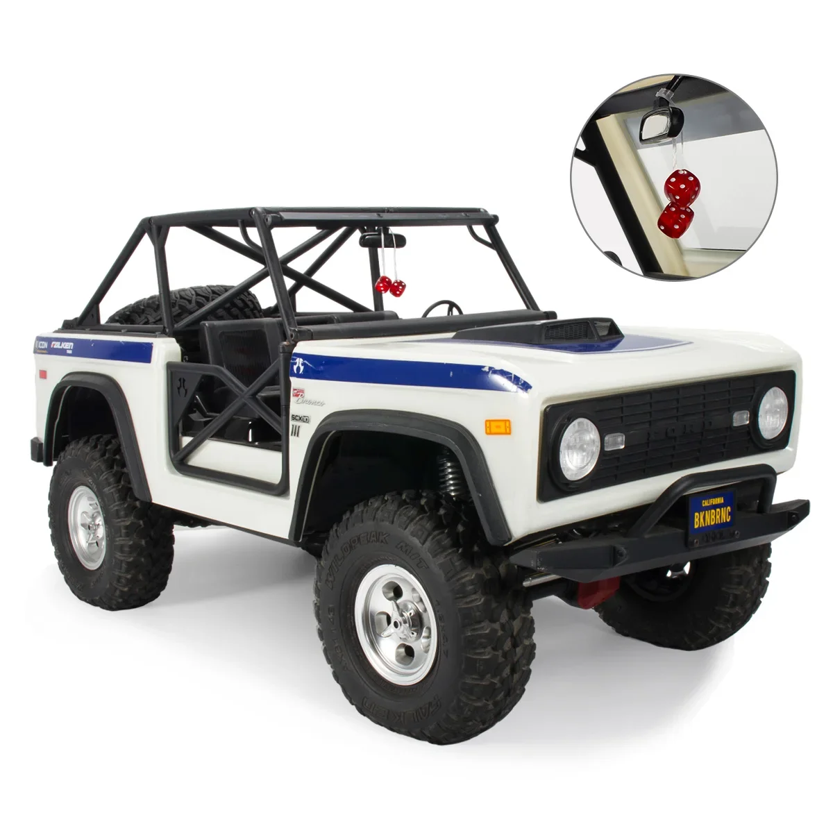 Пластиковые весы Fuzzy Dice, разноцветные подвесные аксессуары для 1/10 RC Rock Crawler TRX4 TRX6 SCX10 III CJ-7 90046 Wraith Upgrade