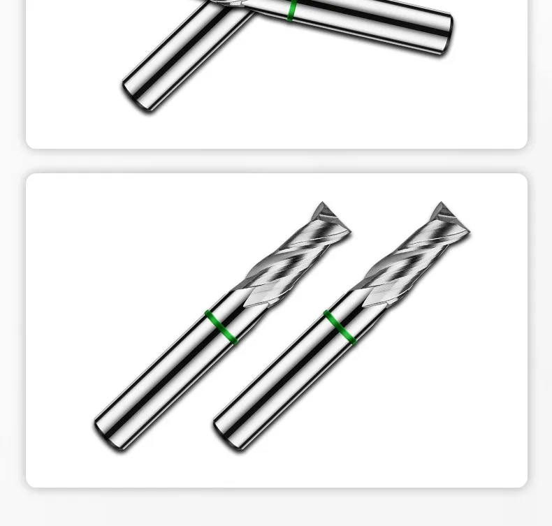 AZZKOR TGH-HRC50 2-Schneiden Hartmetall-Wolframstahl für Aluminium-Flachfräser CNC Mechanische Holzbearbeitung Fräswerkzeuge 1-20 – Detail 18