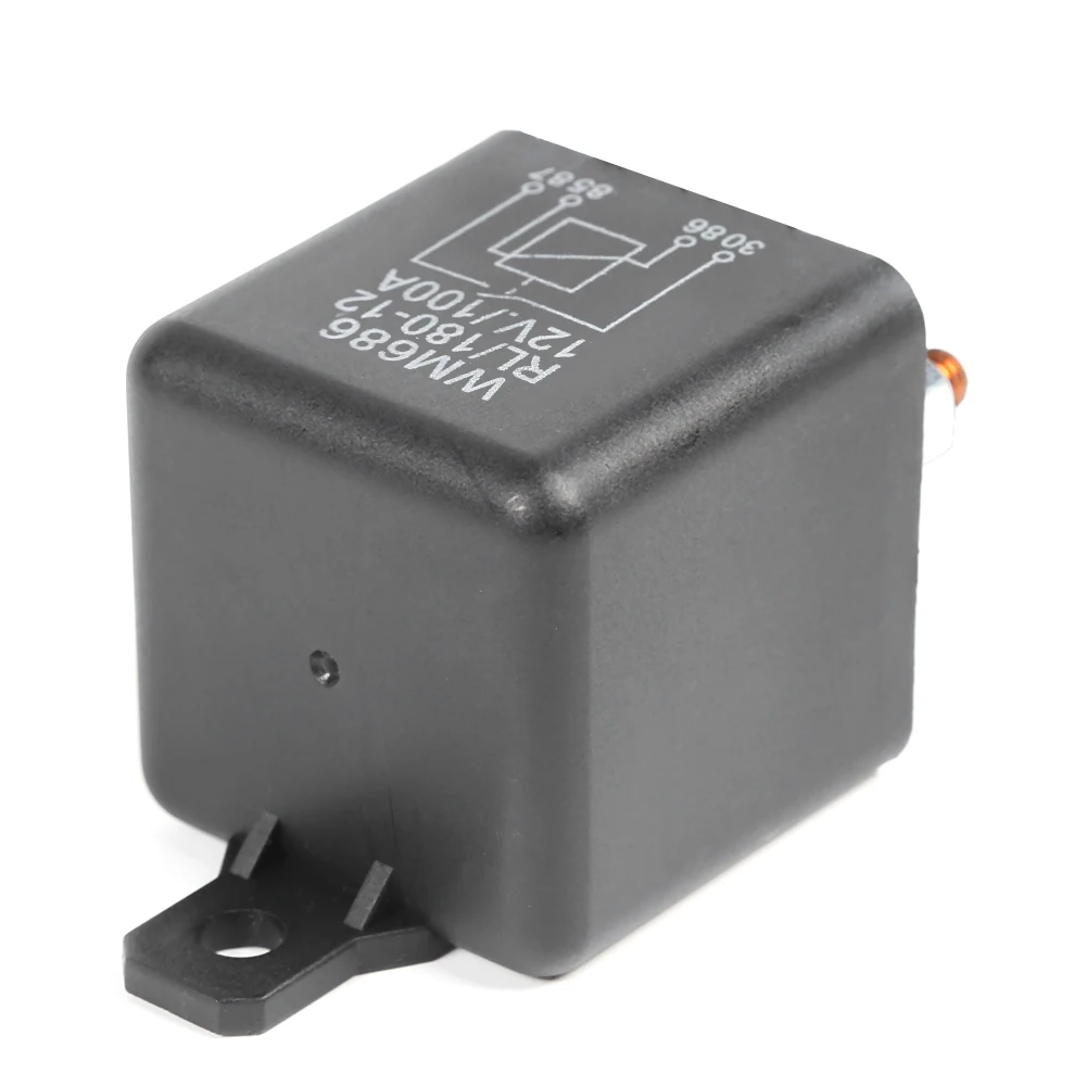 Heavy Duty Split Charge/Winch Relay 12V DC 100A Car Start Relay 4 Pins for Car Van Marine Boat Mower