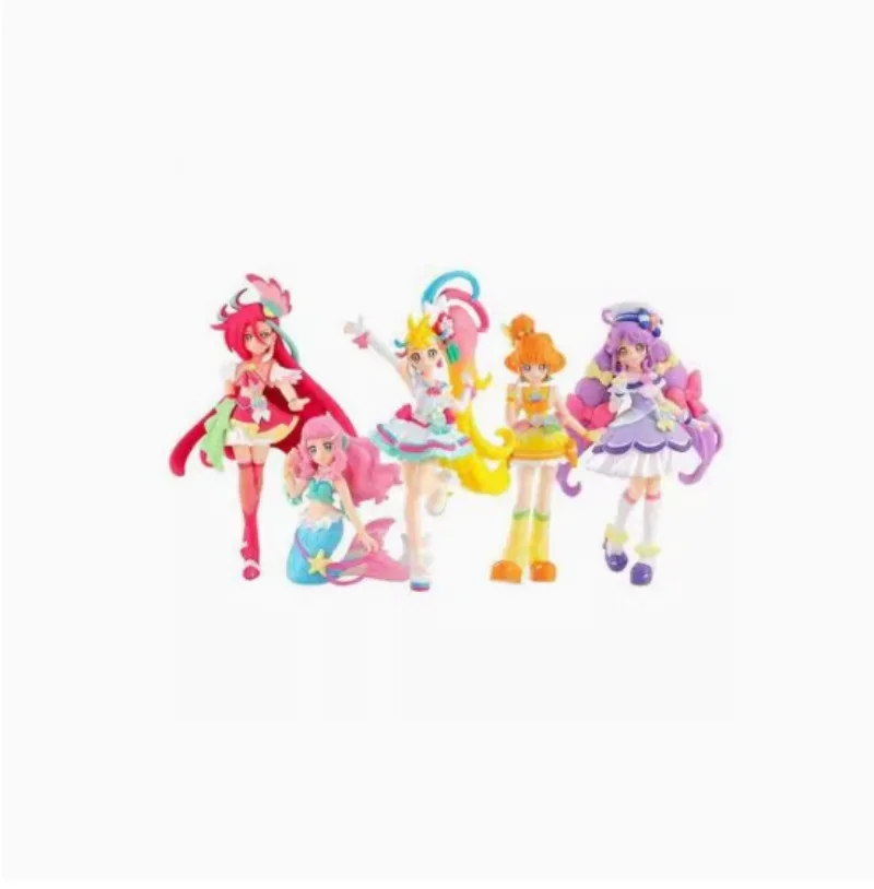 No Box Pretty Cure Tropical-Rouge Collection Ornament Kawaii Anime Action Figures Model Kids Toy