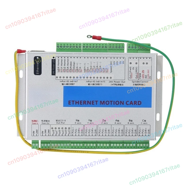 بطاقة حركة إيثرنت لوحة القطع باستخدام الحاسب الآلي MK6-ET Mach3 لوحة تحكم CNC ذات 6 محاور