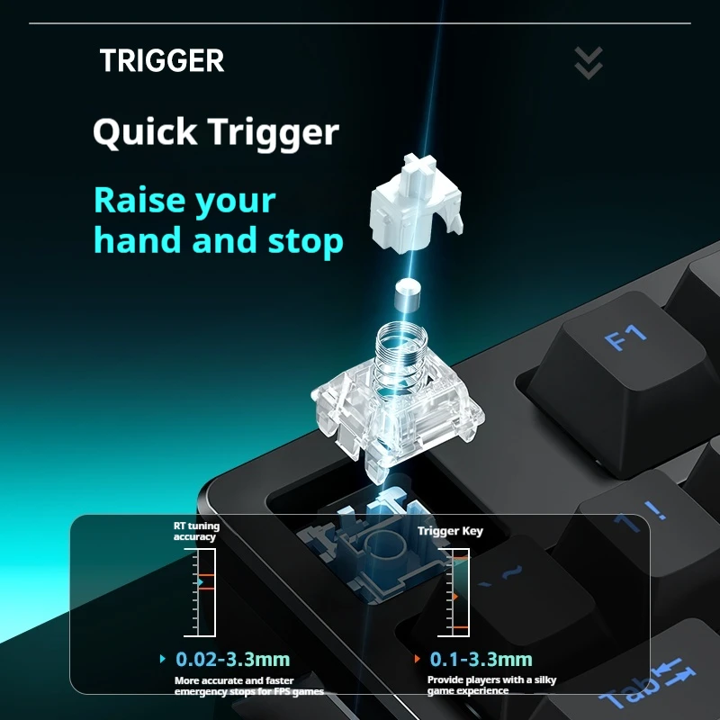 MCHOSE ZERO75 Magnetic Switch Mechanical Keyboard Customization Esports Gaming Dedicated Wired Keyboard For PC Gamer Accessories