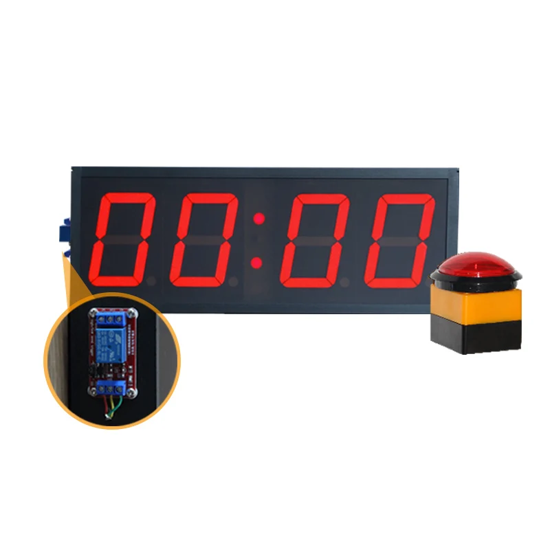 CHEETIE Industrial 1 Channel Trigger Switch Digital Countdown Relay Module Timer Beep 4-Digit LED Display Optocoupler For
