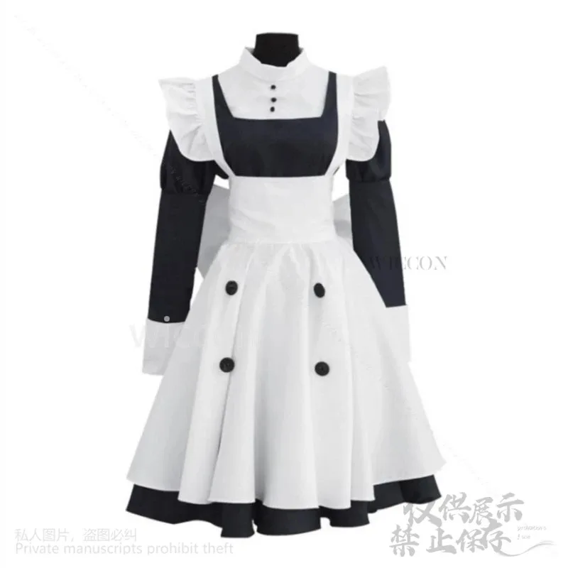 Black Butlel Anime Cosplay MEY-RIN Costume Maylene Cos Maid Dress Lolita Uniform Wigs Glasses Halloween Customized Woman Girls