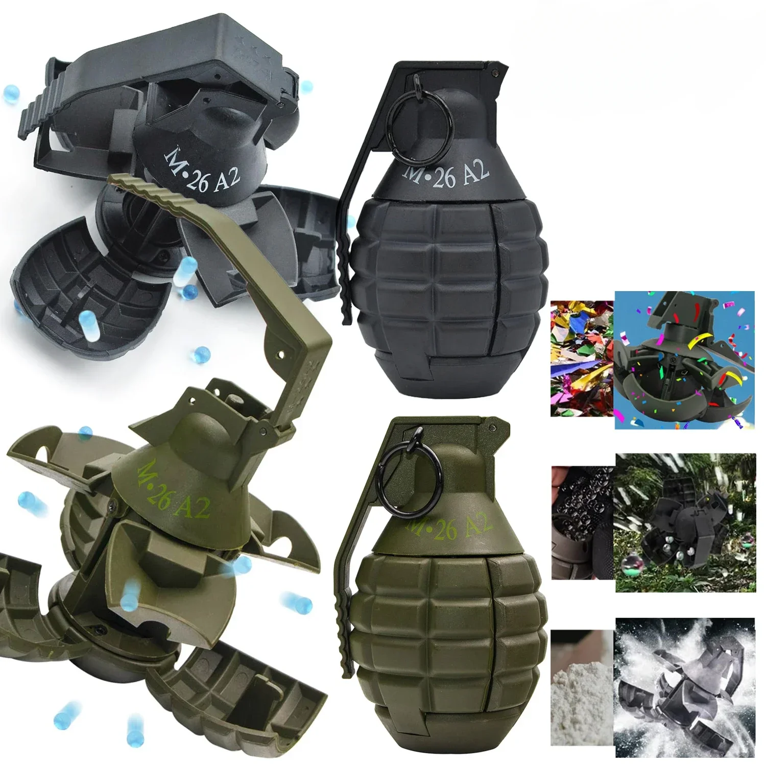 

Пейнтбольная граната EeM26A2 CS, пружинная, нейлоновая, тактическая, для страйкбола, для игр в CS и ролевых игр